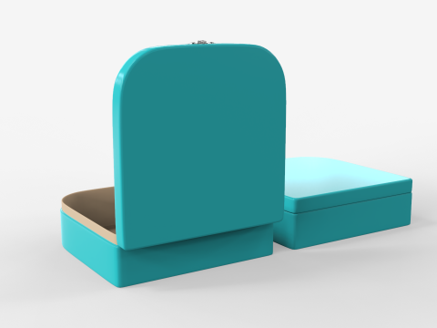 Children Cardboard Suitcase 3D Model