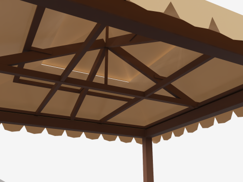 Chinese Style Gazebo 3D Model
