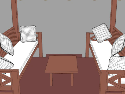 Chinese Style Gazebo 3D Model