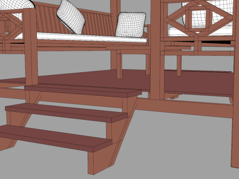 Chinese Style Gazebo 3D Model