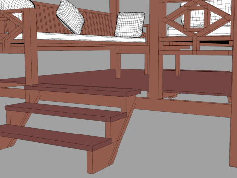 Chinese Style Gazebo 3D Model