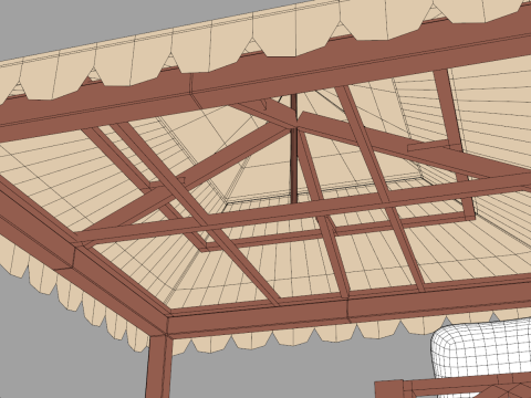 Chinese Style Gazebo 3D Model