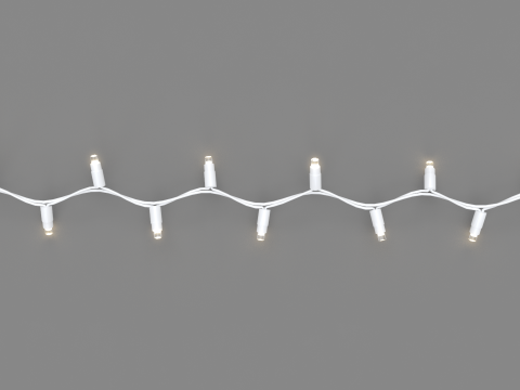 Christmas Lights String 3D Model