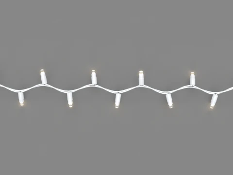 Christmas Lights String 3D Model