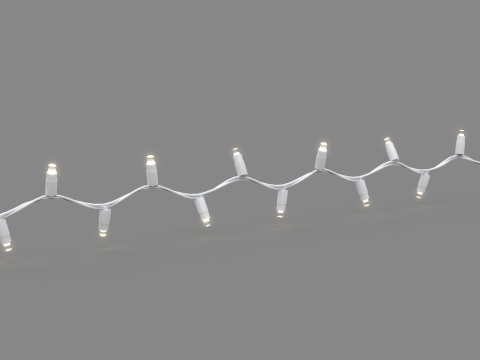 Christmas Lights String 3D Model