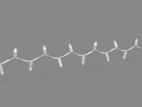 Christmas Lights String 3D Model