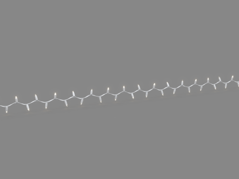 Christmas Lights String 3D Model