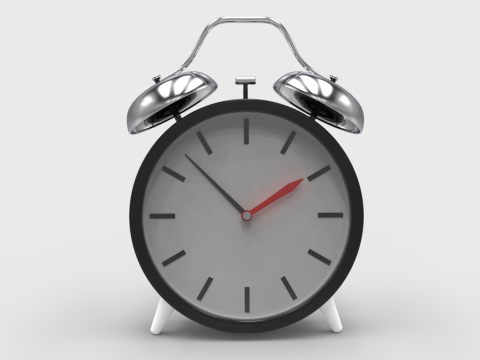 Classic Alarm Clock 3D मॉडल