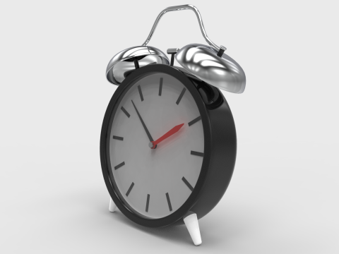 Classic Alarm Clock 3D मॉडल