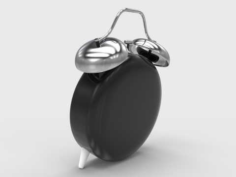Classic Alarm Clock 3D मॉडल