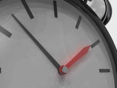 Despertador Cl&aacute;ssico Modelo 3D