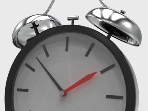 Classic Alarm Clock 3D मॉडल