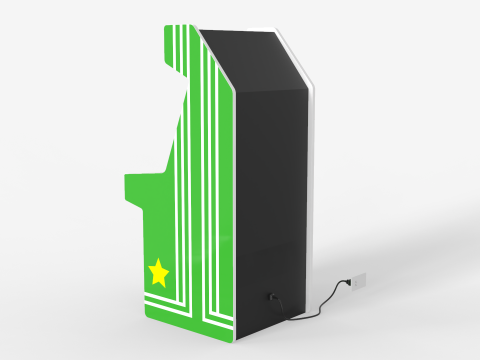 Classic Arcade Machine Cabinet Modello 3D