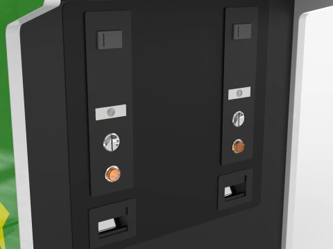 Classic Arcade Machine Cabinet 3D Model