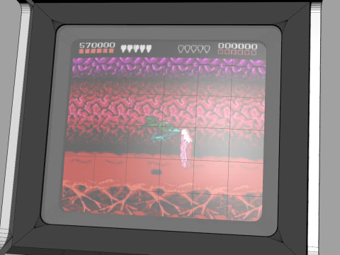 Classic Arcade Machine Cabinet 3D Model