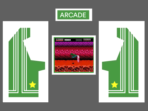 Classic Arcade Machine Cabinet Modello 3D