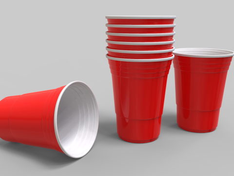 经典红杯 3D 模型