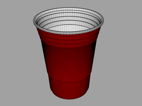 经典红杯 3D 模型