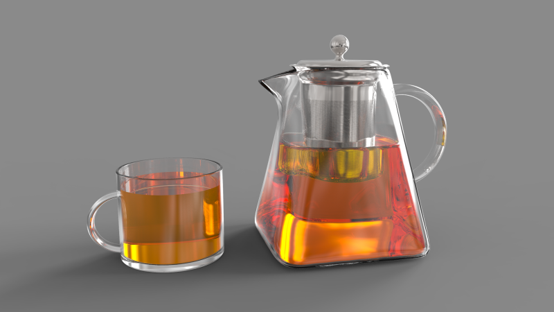 Clear Glass Teapot Modello 3D .c4d .max .obj .3ds .fbx .stl .blend 