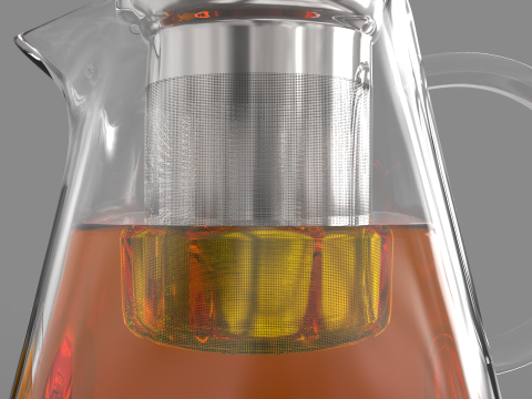 Clear Glass Teapot Modello 3D