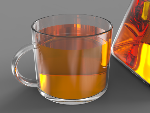Clear Glass Teapot Modello 3D