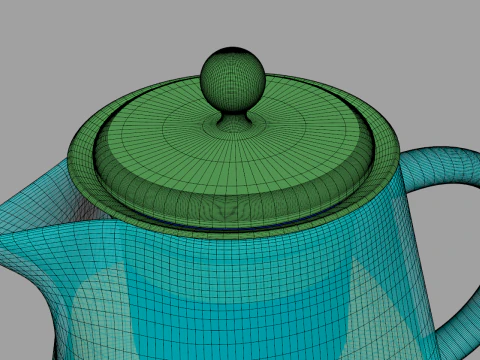 Clear Glass Teapot 3D Model