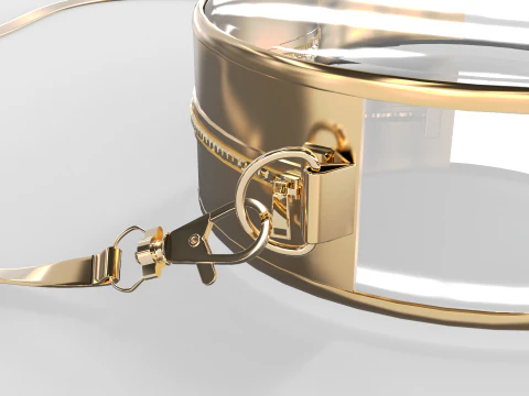 Clear Heart Shaped Bag 3D Model