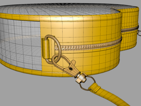 Clear Heart Shaped Bag 3D Model