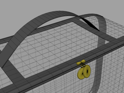 Clear Purse Bag Modello 3D
