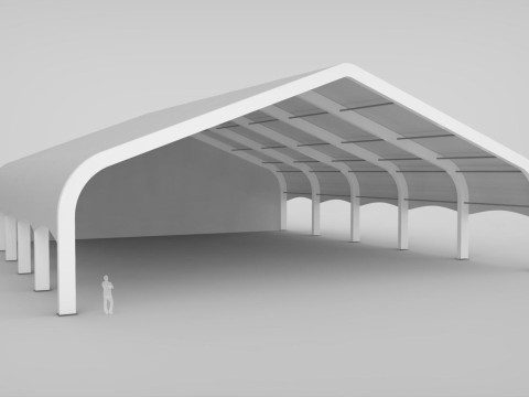 Clearspan Tent 3D Модель