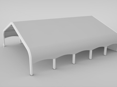 Clearspan Tent 3D Model