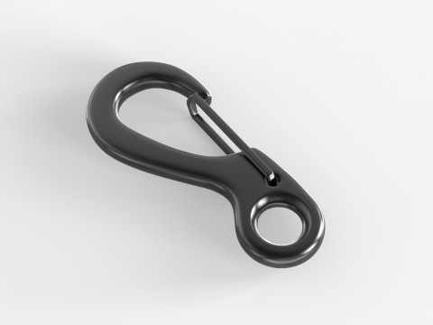 Climbing Carabiner 3D Model