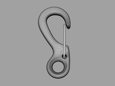 Climbing Carabiner 3D Model