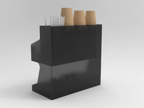 Coffee Condiment Organizer 3D Model