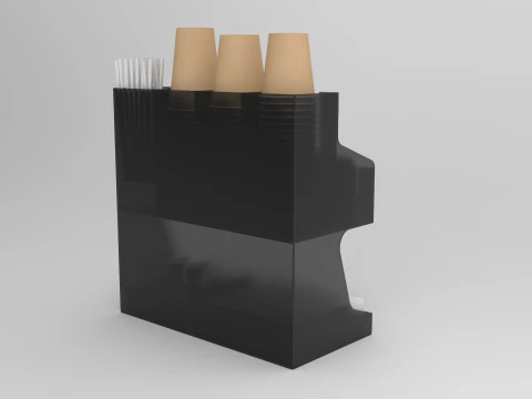 Coffee Condiment Organizer 3D Model