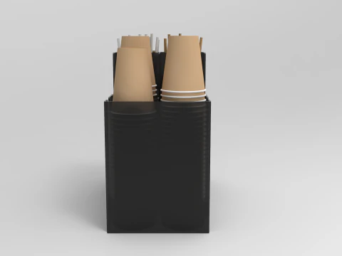 Coffee Condiment Organizer 2 3D Model