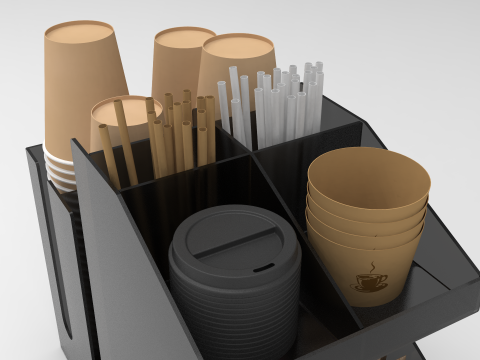 Coffee Condiment Organizer 2 3D 模型