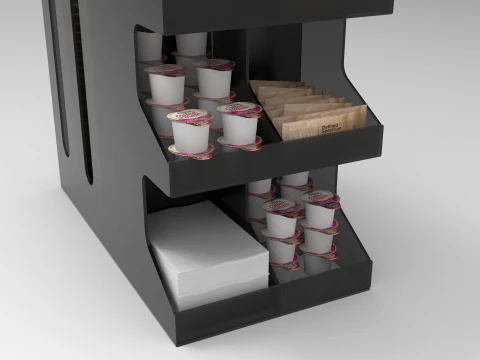Coffee Condiment Organizer 2 3D Model