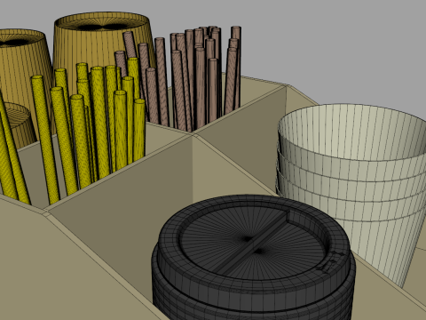 Coffee Condiment Organizer 2 3D 模型