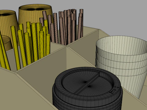 Coffee Condiment Organizer 2 3D Model