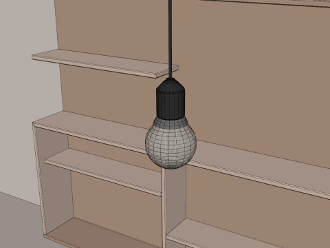 Coffee Shop Bar 1 3D Model