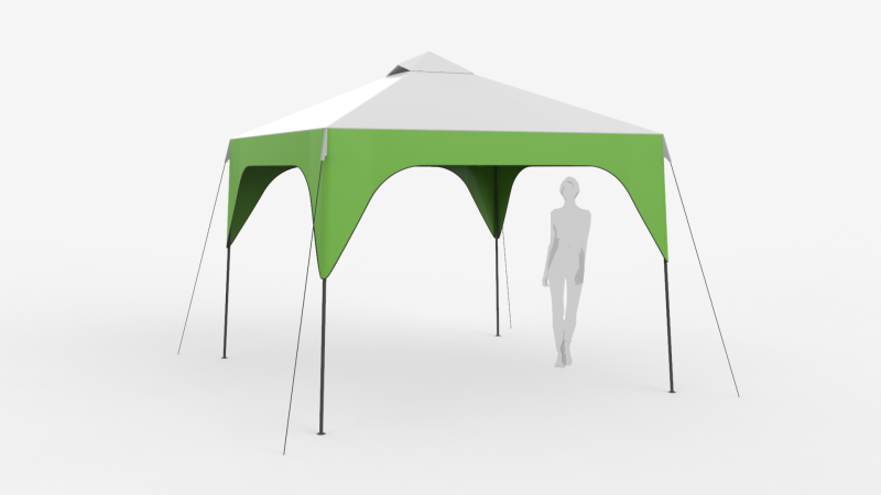 Tente Coleman 3x3 mètres Modèle 3D .c4d .max .obj .3ds .fbx .stl .blend 