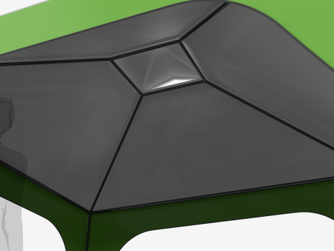 Tente Coleman 3x3 mètres Modèle 3D