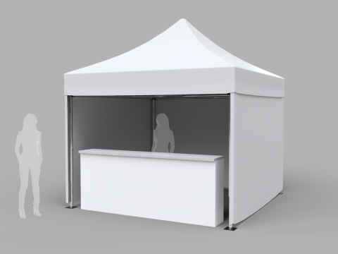 Commercial Tent 3x3 Meters Modèle 3D