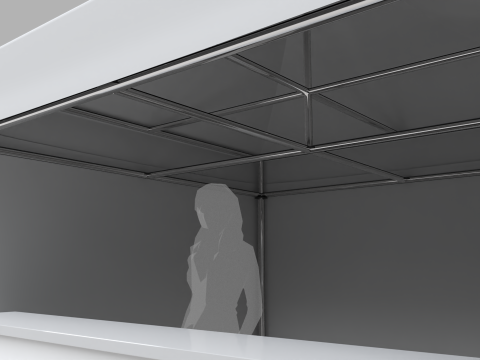 Commercial Tent 3x3 Meters Modelo 3D