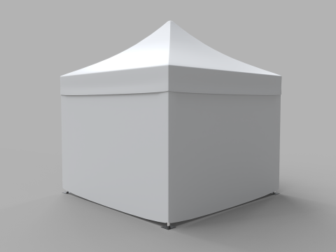 Commercial Tent 3x3 Meters Modelo 3D