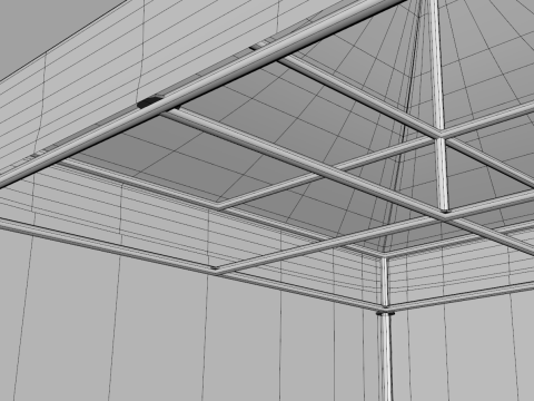 Commercial Tent 3x3 Meters Modelo 3D