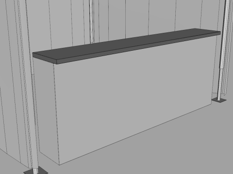 Commercial Tent 3x3 Meters Modelo 3D