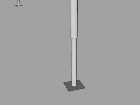 Commercial Tent 4x4 Meters Model 3D
