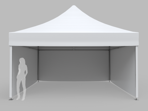 Commercial Tent 5x5 Meters 3D Model